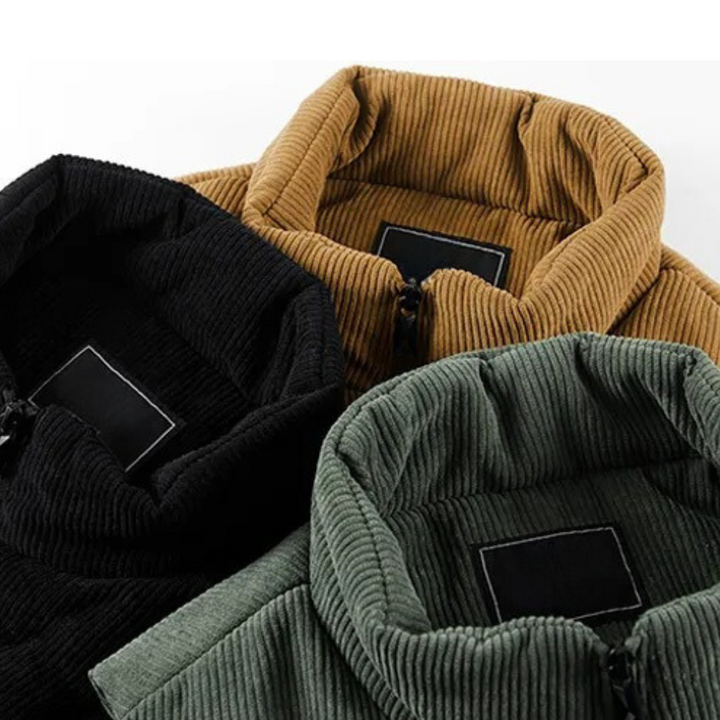 Nathan - Ribfluwelen wintervest